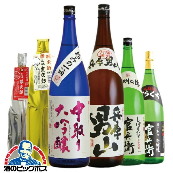 日本酒セット 一升瓶 1.8L【本州のみ 送料無料】名城 最強6本飲み比べセット 1800ml×6本 名城酒造『OMS』