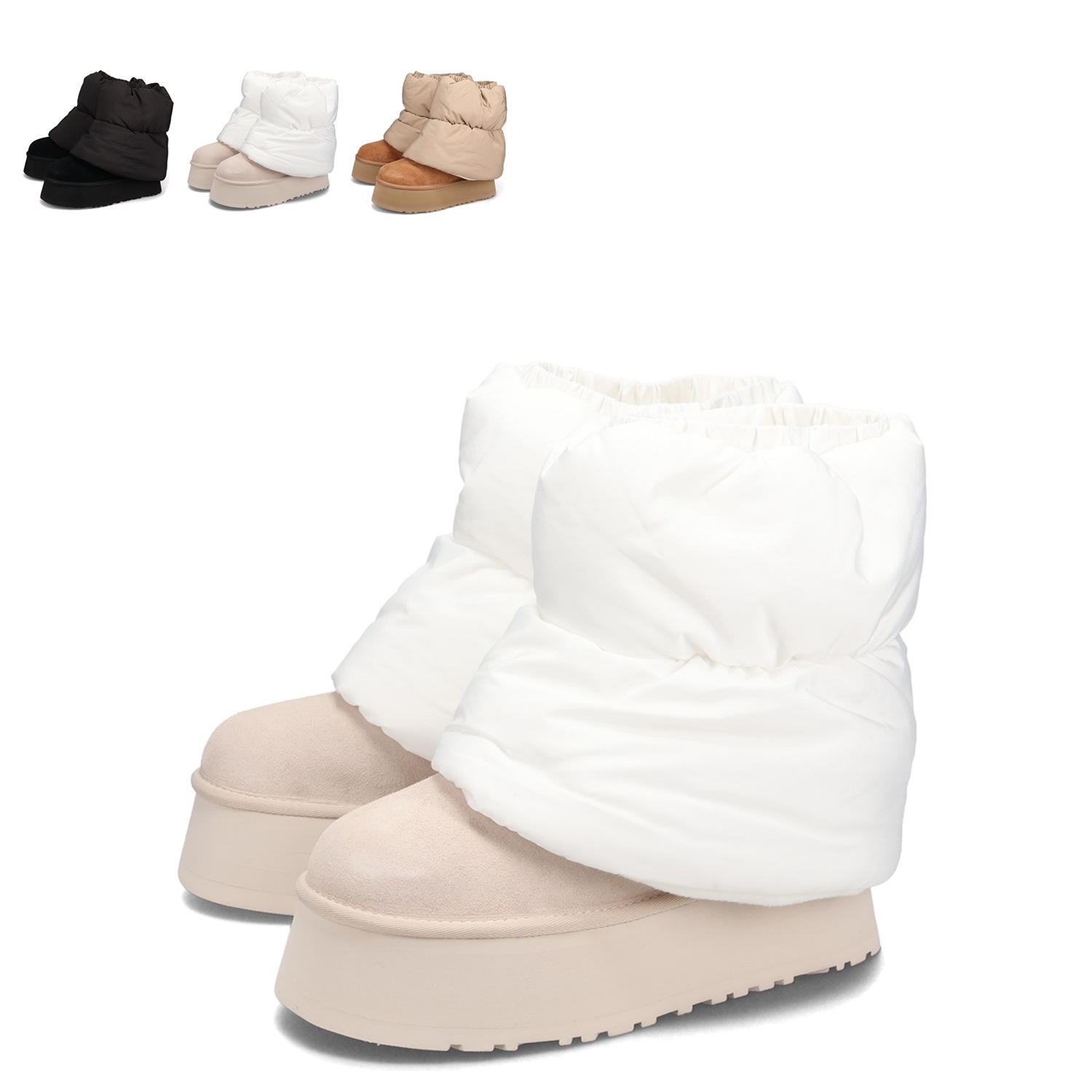 ムートンブーツ ショート クラシック ミニ ディッパー パファー レディース 厚底 1158275