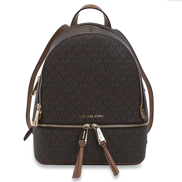 リュック RHEA ZIP MKシグネチャー 30S7GEZB1B BROWN