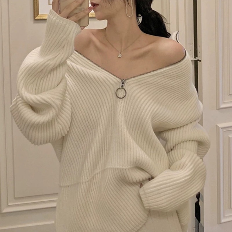 何百ものジャンパー女性の緩い外の摩耗2023新しい外国風のレトロな怠惰な春と秋の穏やかな日本のハイネック