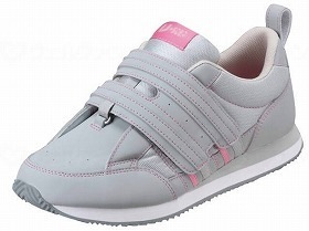 介護靴 Vステップ06-7E グレー 右23.0 06-7E