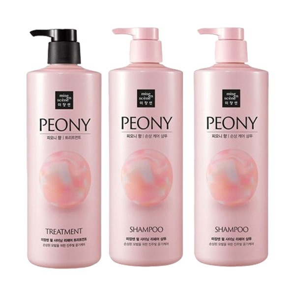ミジャンセン ピオニーの香り シャンプー1000ML 2個+トリートメント1000ML 1個