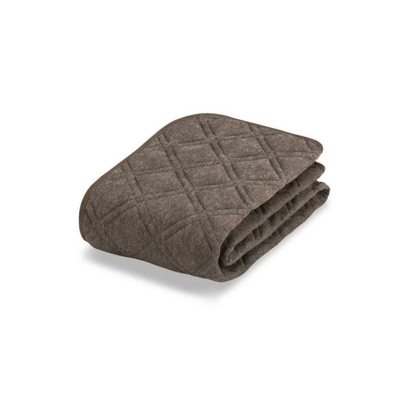 フランスベッド　置くだけ簡単！らくピタ パイル抗菌パッド 防ダニ抗菌防臭 ブラウン [キングサイズ /195×195cm /ベッドパッド]