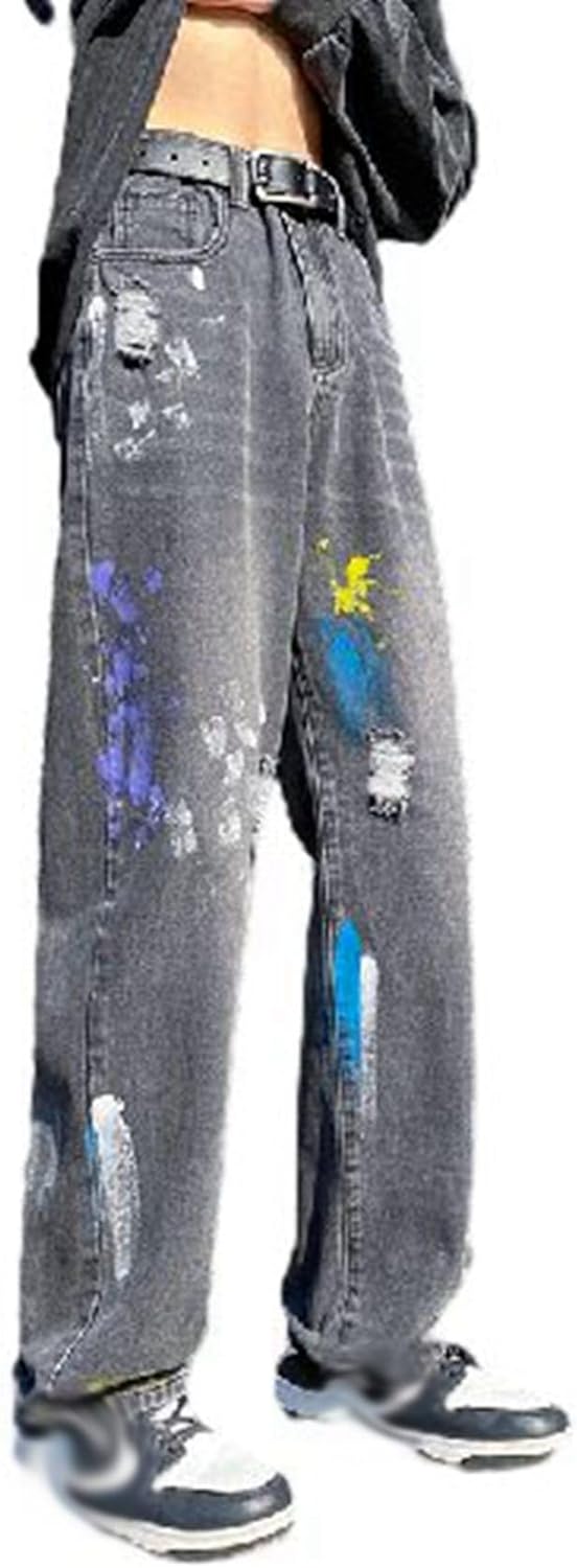 デニムパンツ メンズ ロングパンツ Gパン ジーンズ 個性的 ダメージデザイン ストレートタイプ 窮屈感のない 通気性 軽量 快適 コーディネート 無地 春 夏 秋 スポーツ お出かけ 通学