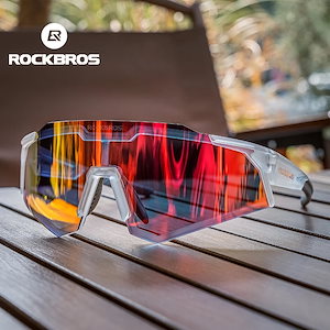 Rockbros-偏光フォトクロミックメガネ,スポーツ,UV保護