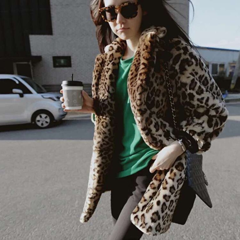 毛皮コート ファーコート レディース アウター ロングコート 豹柄 ヒョウ柄 ブルゾン ふわふわ フェイクファー モコモコ 冬 暖かい 防寒 高級感