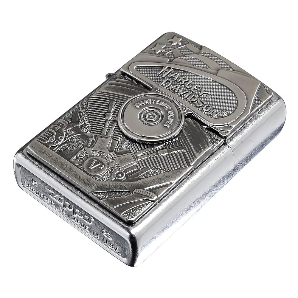 ZIPPO（ジッポー） 29266 ハーレーダビットソン オイルライター レギュラーサイズ ストリートクローム シルバー [並行輸入品]