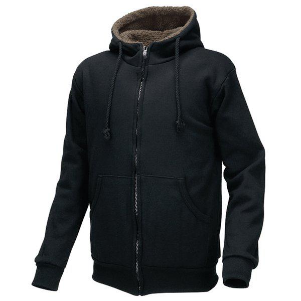男女兼用裏起毛フリースフードジップアップ(FZ324-3)