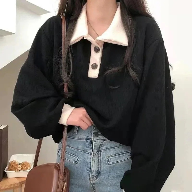 カシミヤタッチ ロンT Tシャツカットソ一ストライプ ニット長袖初秋ファスナー ストライプ カーディガンゆったり アウター ハイネック アンダーウェア アウター ラウンドネック アウター カジュアル