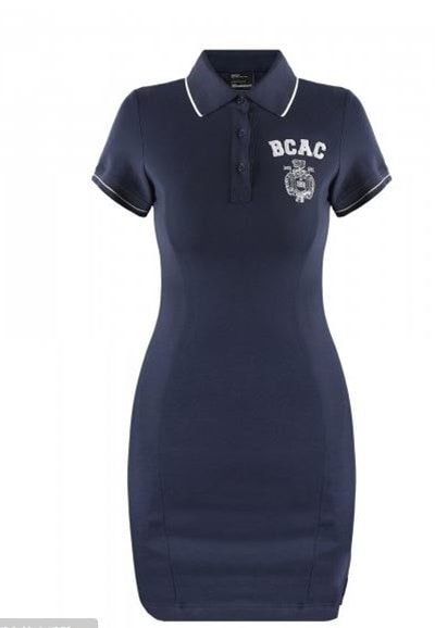 BADBLOOD BCACエンブレム ポロドレス 1/2スリーブ - ネイビーBCAC Emblem Polo Dress 1/2 Sleeve - Navy