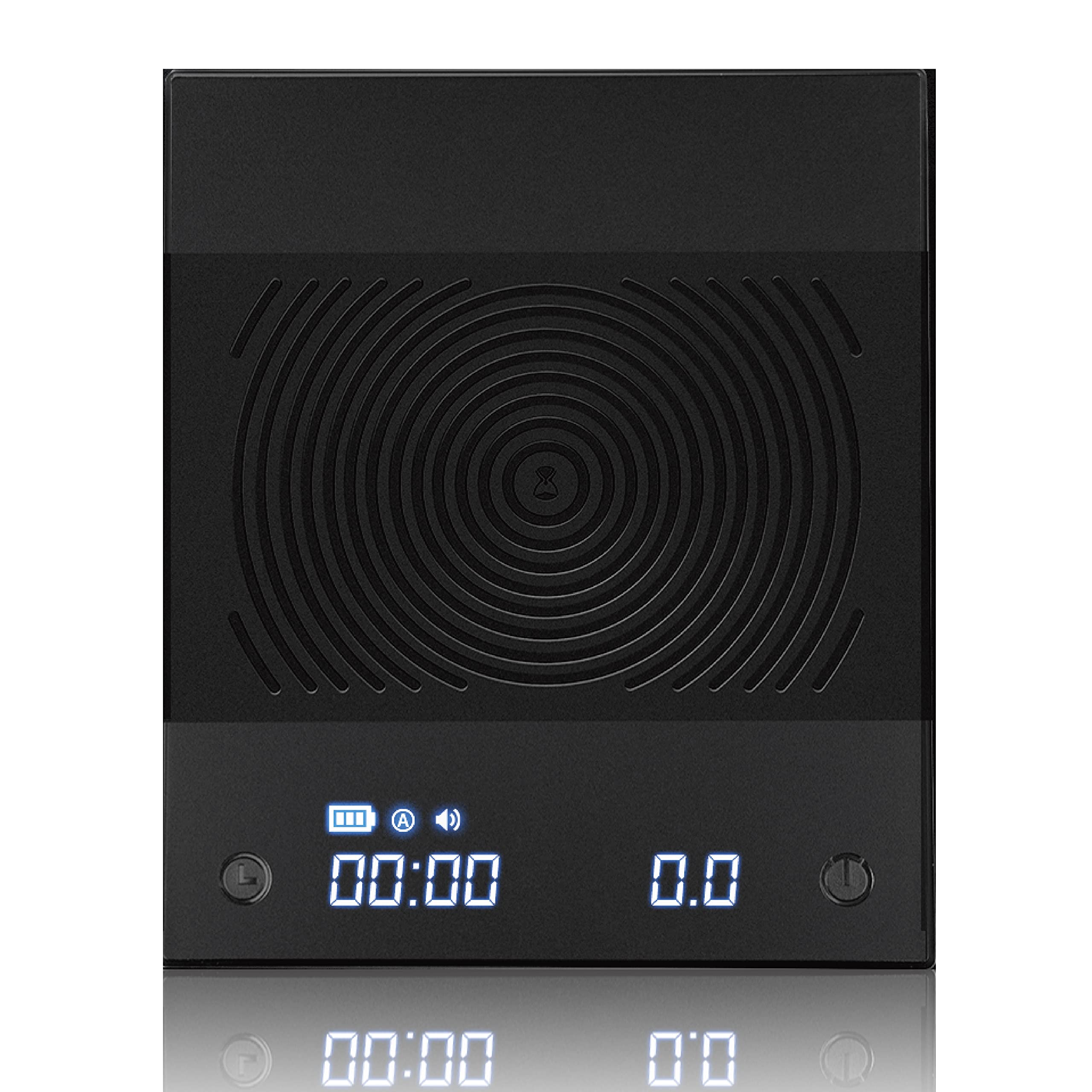 ブラックミラーBasic+ デジタルスケール コーヒー スケール 給湯と同時にタイマー始動 0.1g単位で精密計量 USB Type-C 製品保証(1年)