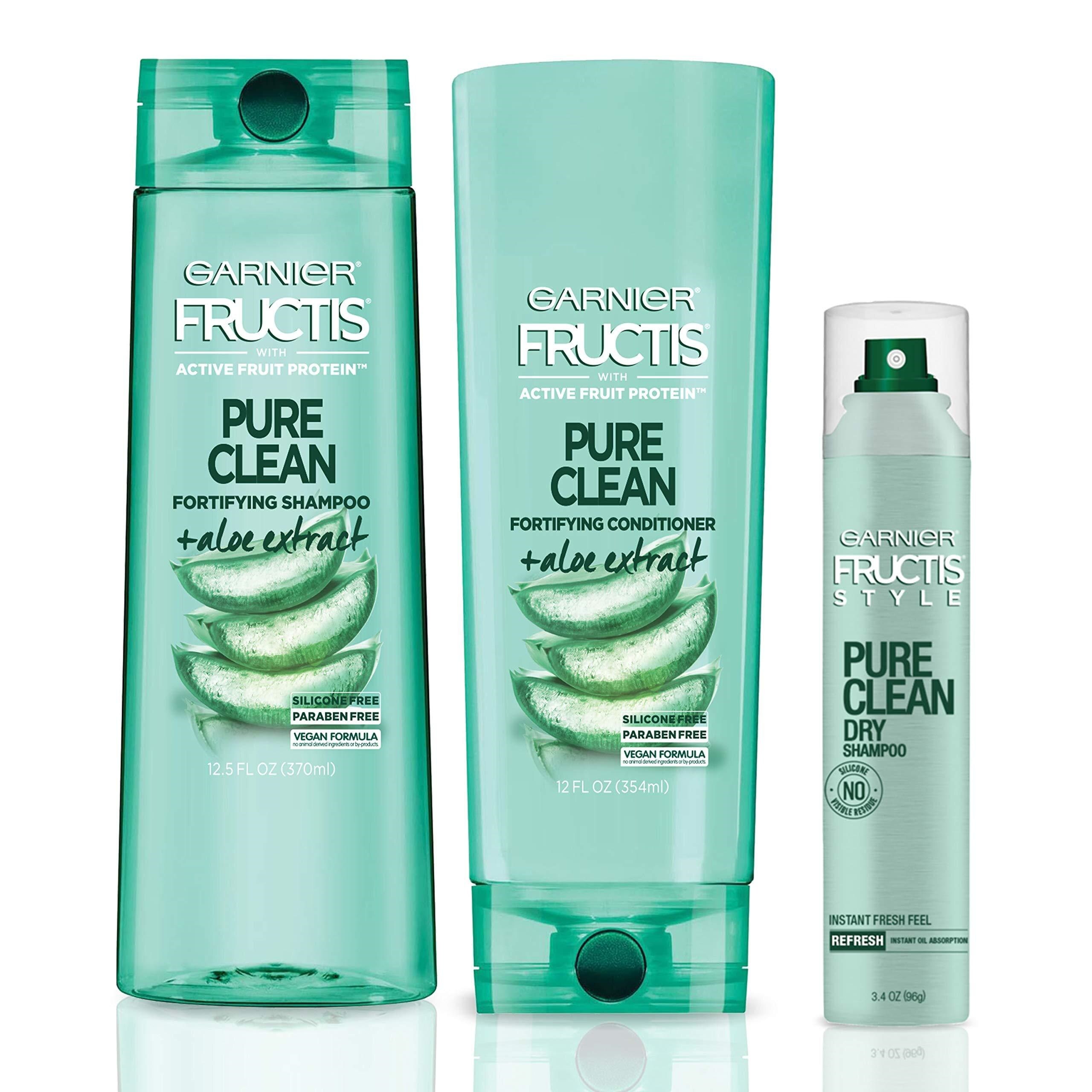 Garnier Hair Care Fructis Pure Clean Shampoo, Cond