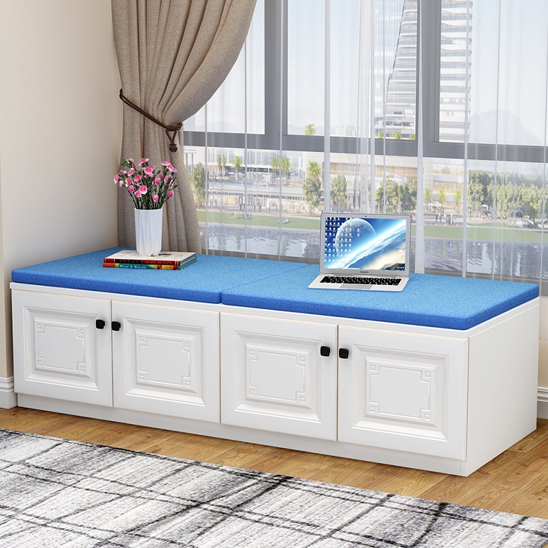 7w家庭用バルコニーベイウィンドウキャビネット床キャビネット低いキャビネット窓ストレージキャビネットは無料で座ることができます