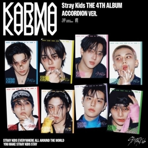 【未開封新品】 （8点セット）ストレイキッズ （STRAY KIDS） - [KARMA] 正規4集 （ACCORDION VER.）