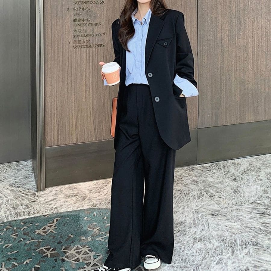 【高品質の製品】新品更新 再入荷品セットアップ レディース ジャケット パンツスーツワイドレッグ 9522 5,108円