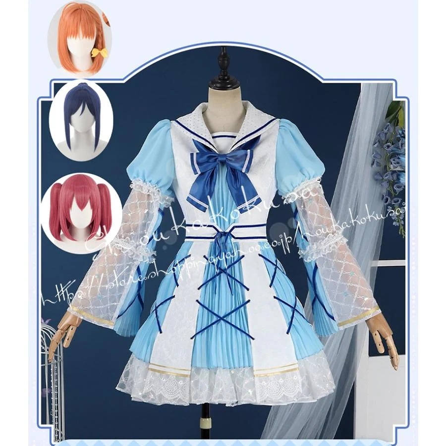 2026 新品 GLoveLive ラブ ライブ Aqours 高 海千 歌 松浦 果南 黒澤 ルビィ 100 周年 コスプレ衣装 イベント コスチューム 変装 活動 仮装 学園 祭 撮影 祭り