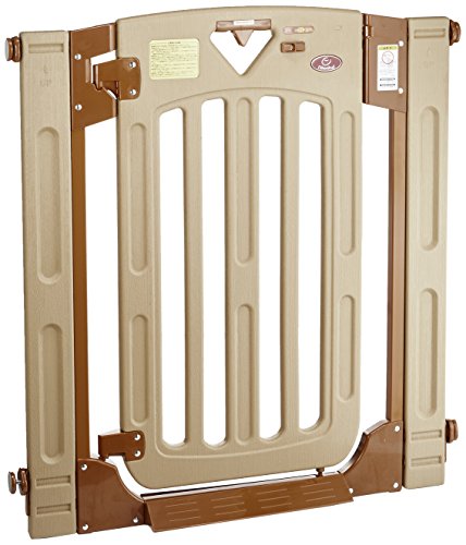 ベビーゲート/ペットゲート スマートゲイトII 扉付き 突っ張りタイプ 幅木よけ ハイタイプ 高さ91cm ダブルロック 拡張可能 キッチン 玄関 浴室 扉開放 両開き