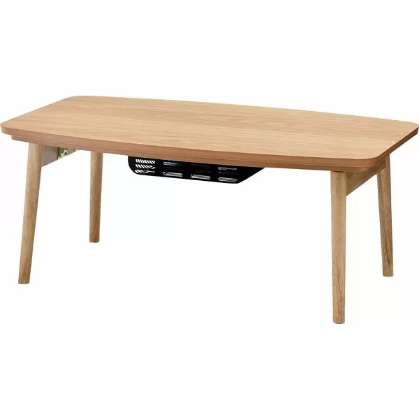 東谷 折脚コタツ エルフィ901 W90D50H36 ナチュラル／ブラウン こたつ