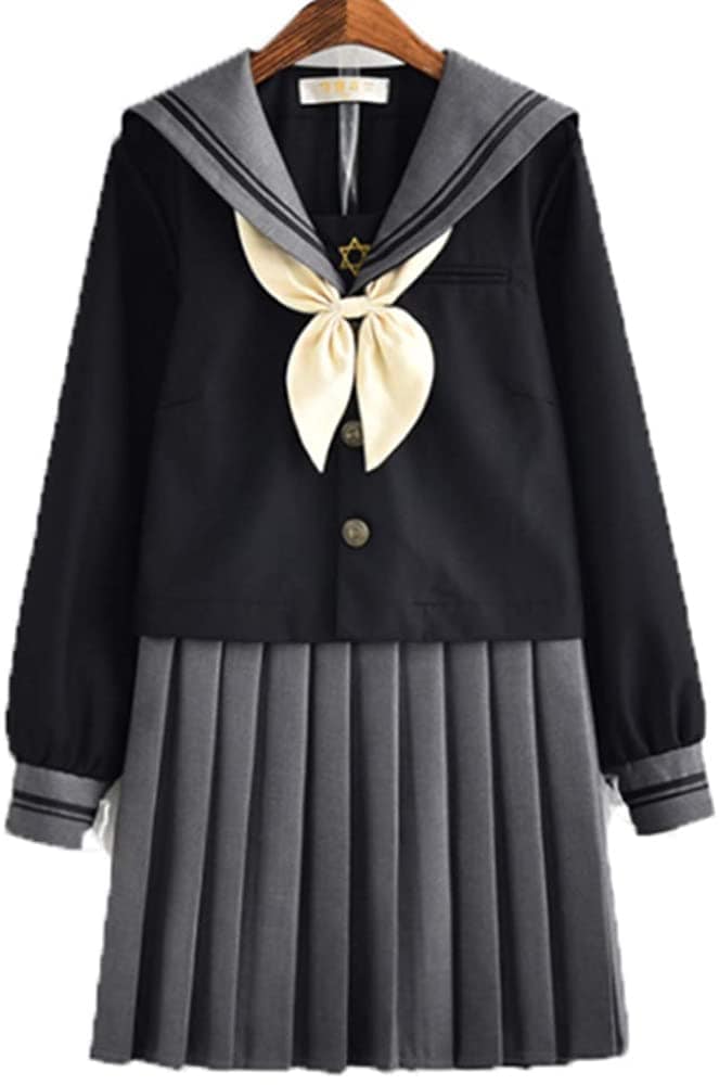 HWX 超大きい 10XLまで 3点セット 女装対応 メンズ 男性 セーラー服 JK 制服 長袖