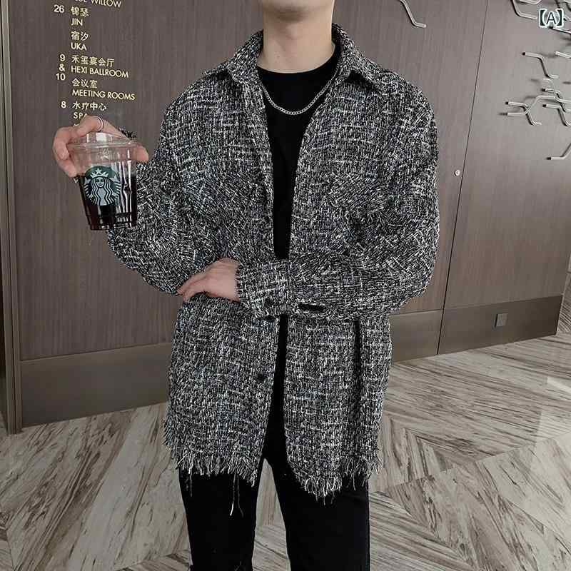 アウター メンズ カジュアル おしゃれ ウィンドブレーカー トレンディ イン レングス ストリート ジャケット トレンディ 服