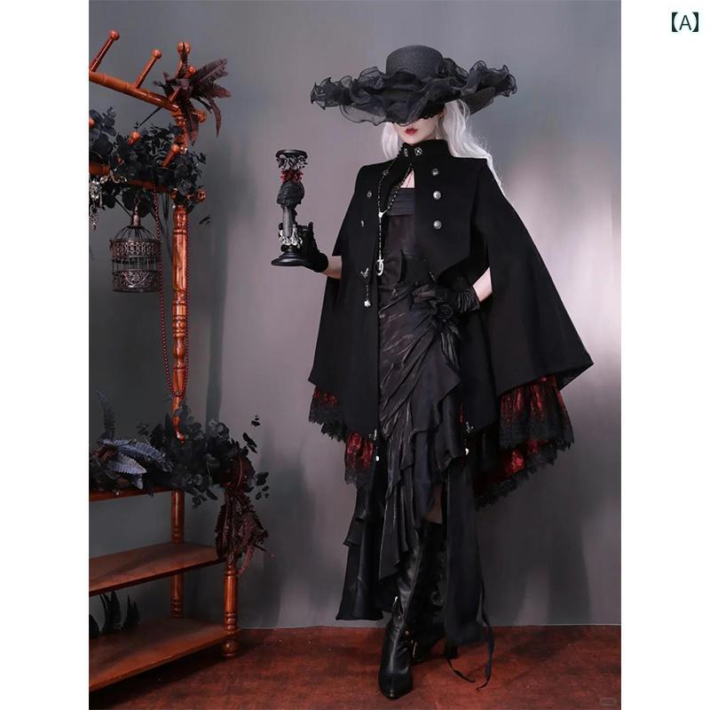 ケープ シャツ レディース ハロウィン プリンセス パーティー コート ゴシック スリーブ 衣装 ロリータ コスチューム 写真撮影 8,455円