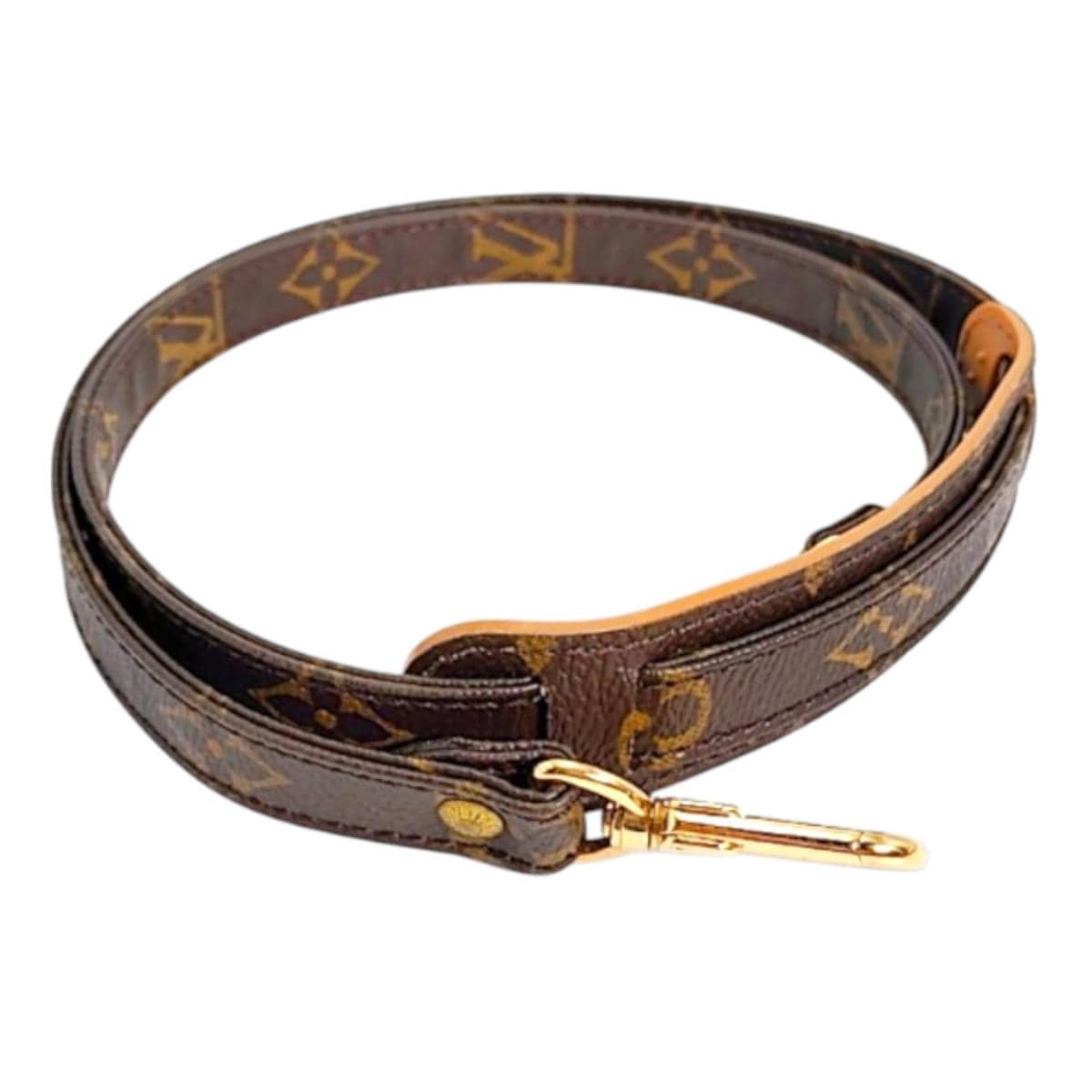 肩当て付き モノグラム ストラップ ブラウン 18,600円