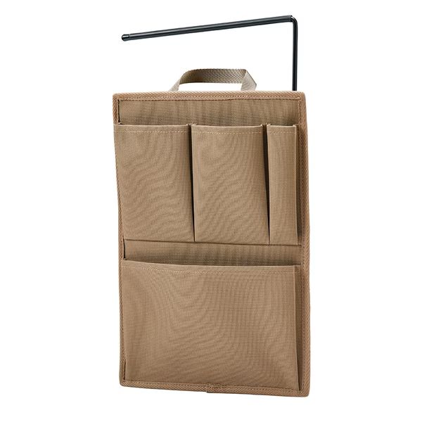 （まとめ買い）ハングオーガナイザー バッグインバッグ タテ型 ベージュ HOZ100ヘ- [x3]