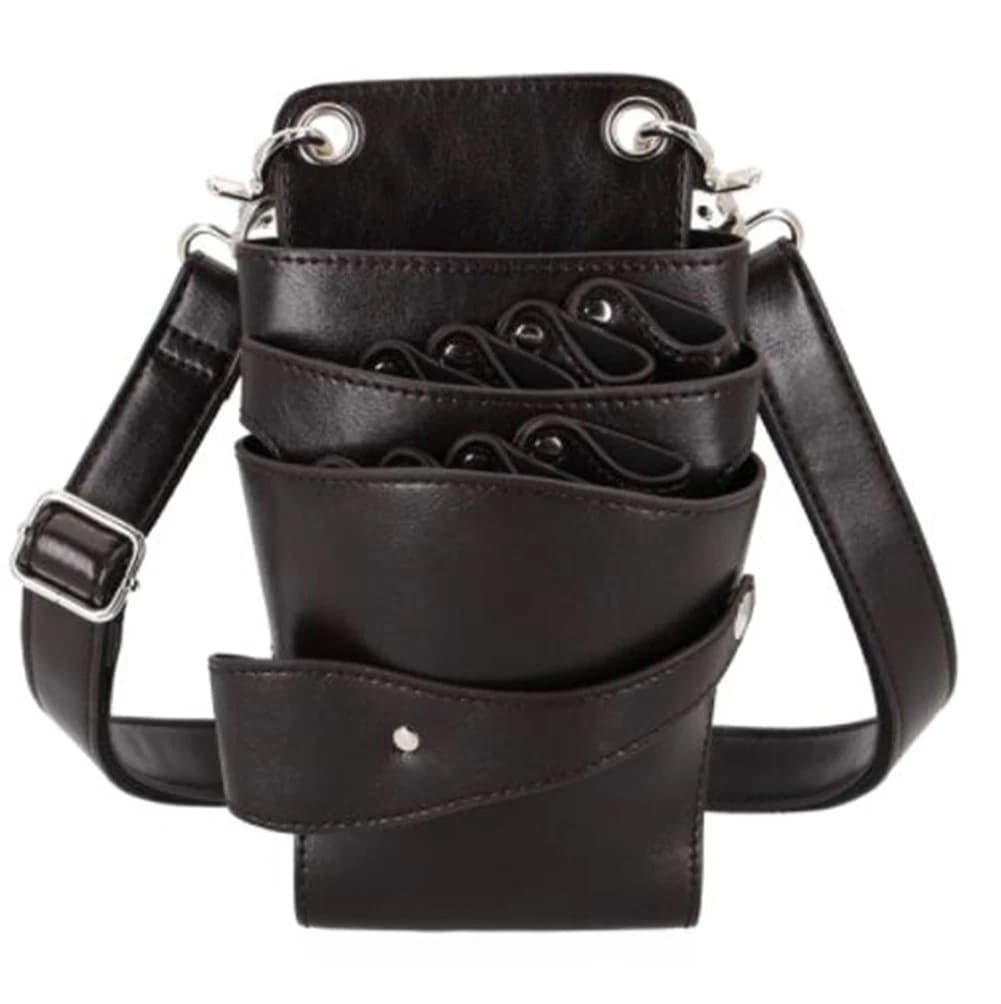 [急速出荷]シザーケース 9丁 大容量 コーム ハサミ収納 美容師 サロン ウエストバッグ 2way トリマー