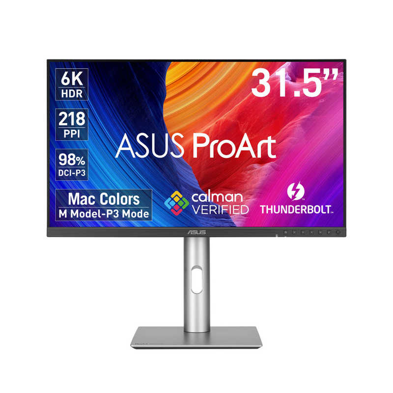 ASUS エイスース　液晶ディスプレイ ProArt 筐体：ブラックスタンド：シルバー　PA32QCV