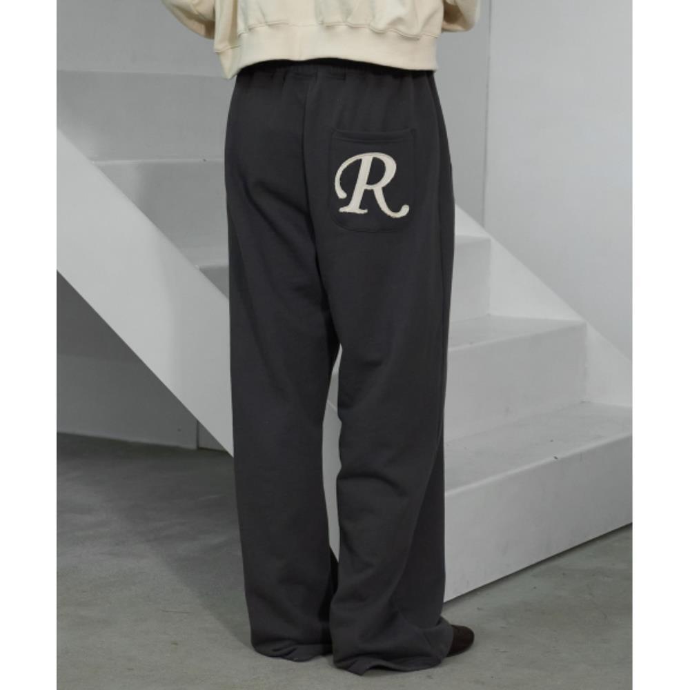 ROCKCAKE Applique R Pocket Jogger Charcoal RC25PT09400C