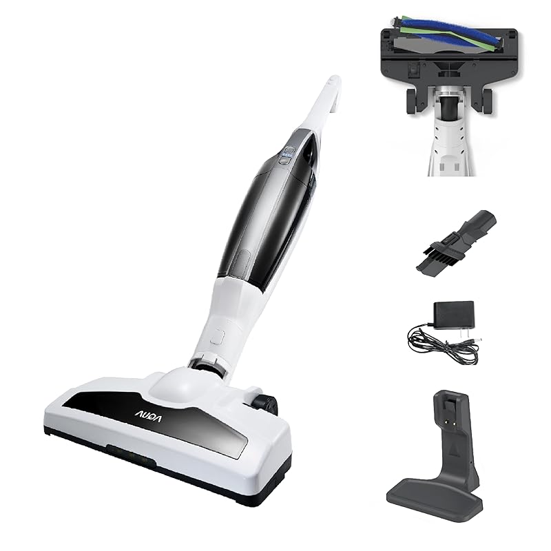 即納：アクア (AQUA) 掃除機 2in1 スティッククリーナー (コードレス / 2way) ハンディ 自走式 コンパクト (LEDライト/ゴミ捨てワンタッチ) CZWR ホワイト