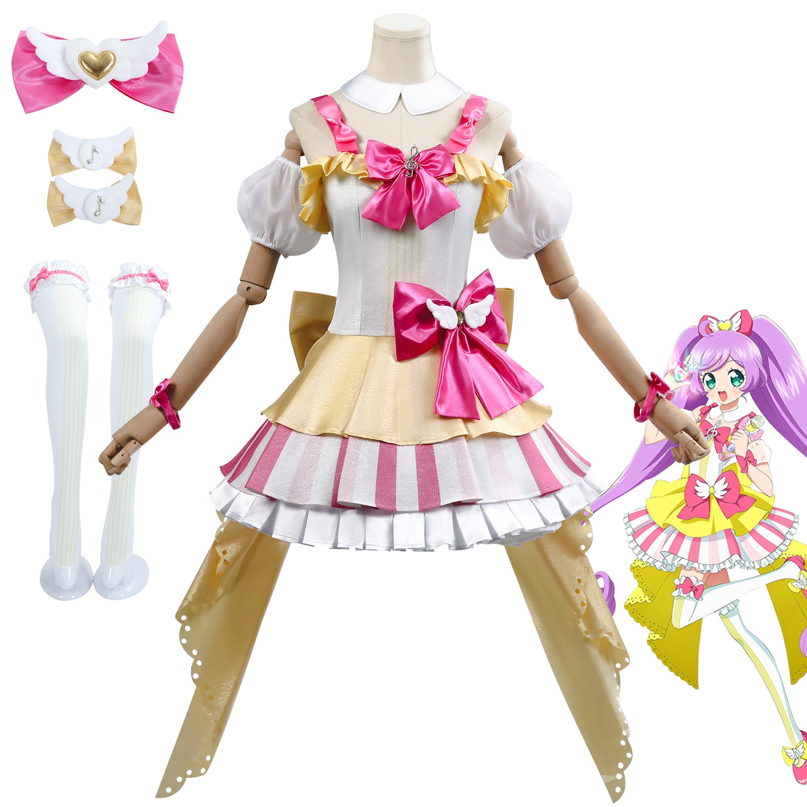 私の美容パラダイスcos衣類本物ののララドレスコスプレ2dアニメロールプレイングコスチューム