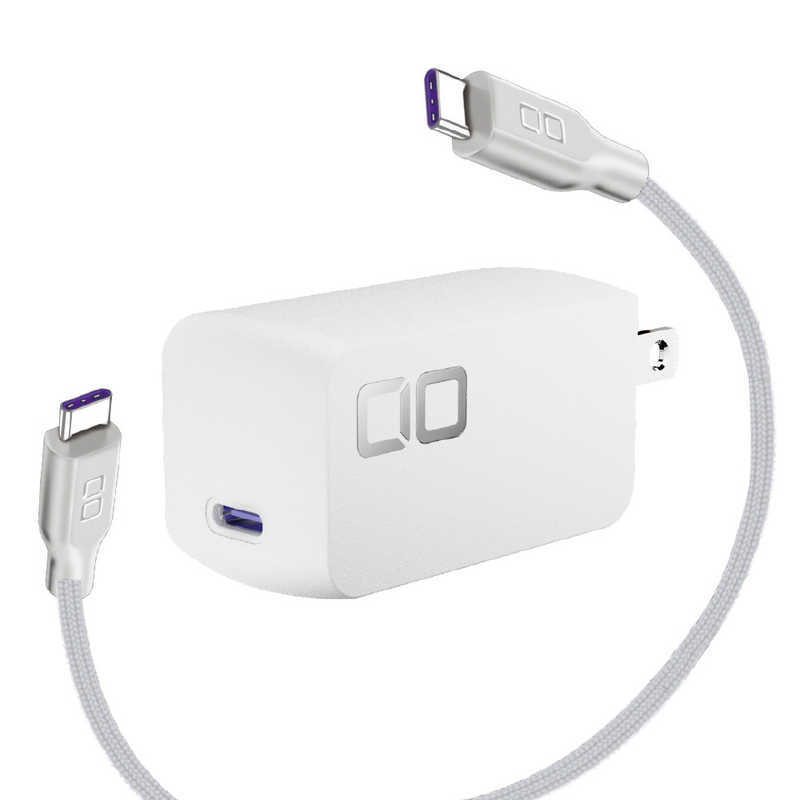 CIO　NovaPort SOLOII65W1C ＆ MeshCable ホワイト　CIO-G65W1C-N2-EE-WH