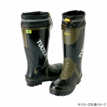 アイトス 4703 安全ゴム長靴（糸入り） ブラックxOD 25.0cm