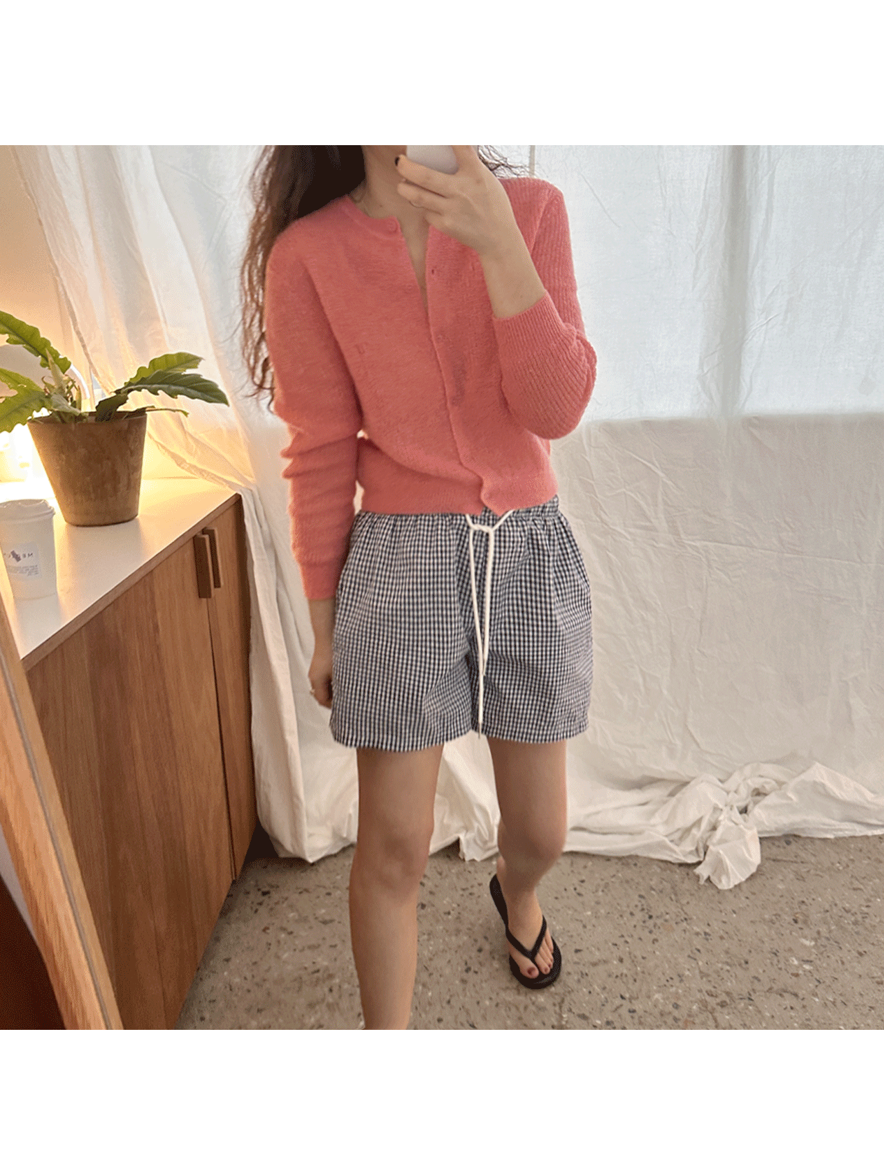 ウォッシングギンガムチェックショーツ 5,265円