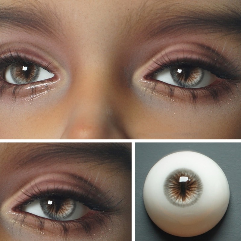 BJD ドールアイ レジンアイ 獣瞳 ブラウン 人形用樹脂眼 1/3 1/4 1/6ドール用アイ 10mm/12mm/14mm/16mm/18mmサイズ