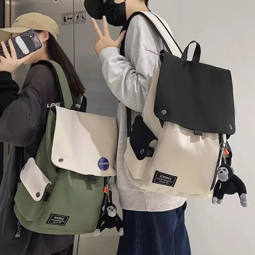 大人気！ 男女兼用で使える大容量リュック バイカラー 大容量 ナイロン リュックサック デイパック 鞄 A4 通学 学生 防水 撥水 アウトドア キャンプ レジャー 通勤 カジュアル 韓国っぽ 大き