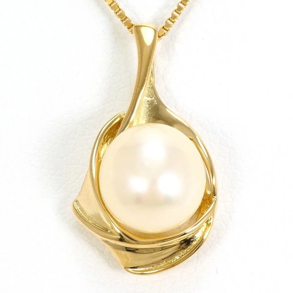 K18 18金 YG イエローゴールド ネックレス パール(真珠) 約40cm ジュエリー 中古 33,040円