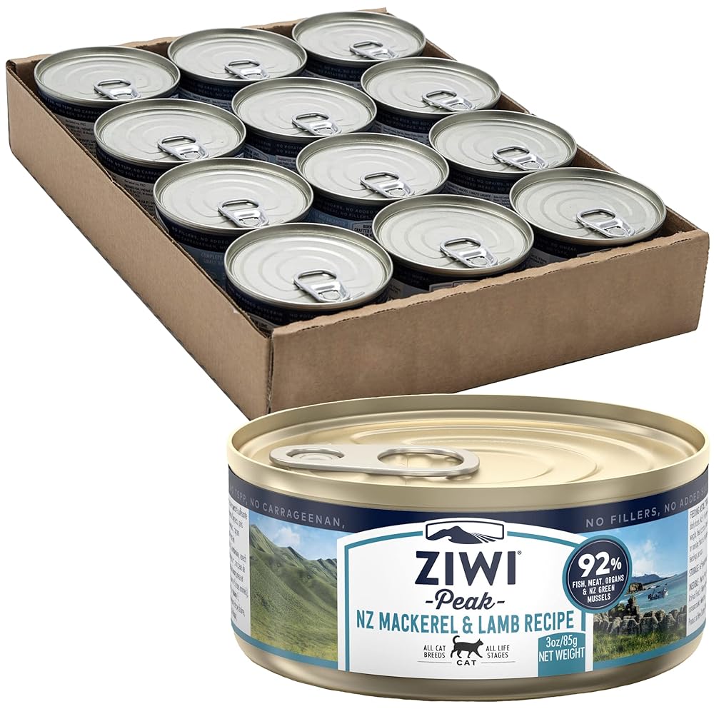 ZIWI ジウィ キャット缶 マッカロー & ラム サバ 羊肉 85g × 24缶 正規品 正規品 全猫種 全ライフステージ用 プレミアムフード