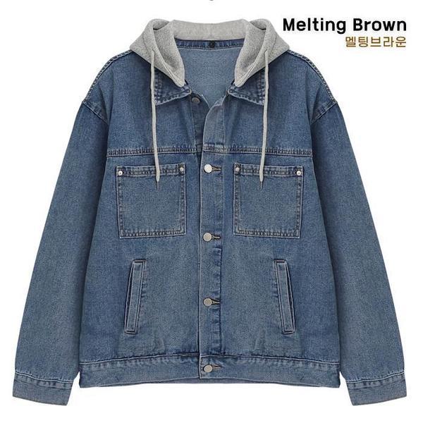 メンズデニムジャケットフード付き春ジャケット 7,785円