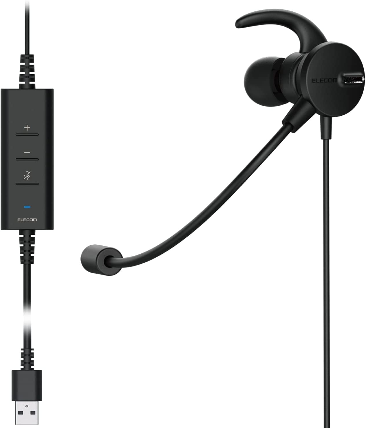 HS-EP100UNCBK カナル型片耳ノイズリダクションヘッドセット