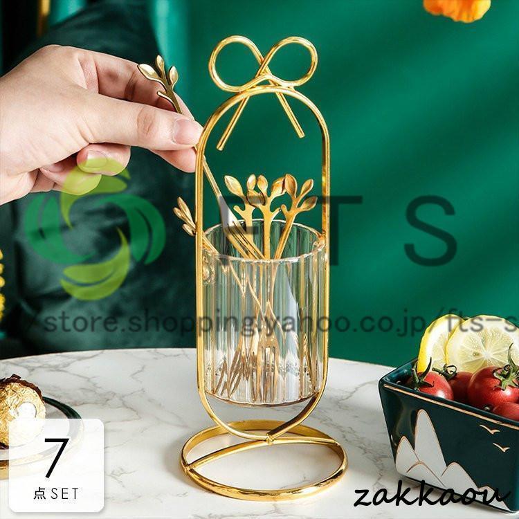 収納 ホルダー 食器 キッチン用品 カトラリー おしゃれ ギフト プレゼント 華奢 大人可愛い リボン ゴールド記念 キッチン 高級感 モノトーン 温もり