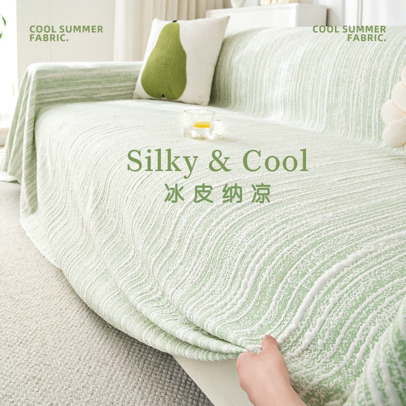 夏用冷感ソファカバー厳選された夏用アイスシルクソファクッション滑り止めカバーブランケット