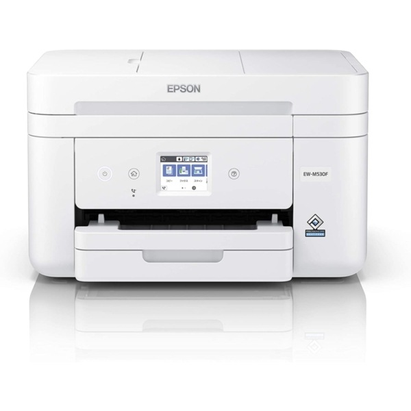 A4カラーインクジェット複合機 コピー スキャナ FAX EW-M530F ホワイト ビジネスインクジェット