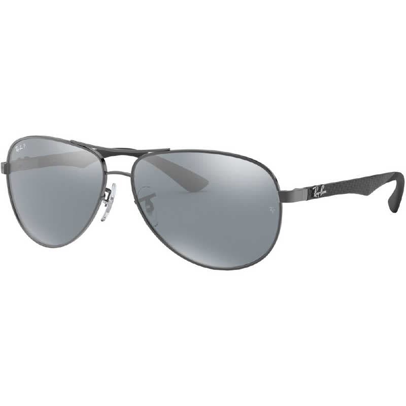 レイバン　Ray-Ban サングラス CARBON FIBRE RB8313 004/K6 61mm シャイニーガンメタル/ポラライズドシルバーミラー　RB8313