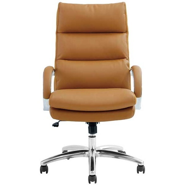 関家具 456299 グラント LBR ハイタイプ PU ライトブラウン オフィスチェア メーカー直送