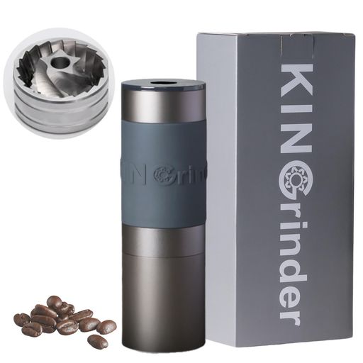 KINGrinder K0 手挽きコーヒーミル 140段階粒度調整 均一性に優れるコニカル式金属刃 ドリップ向け 最大容量25g