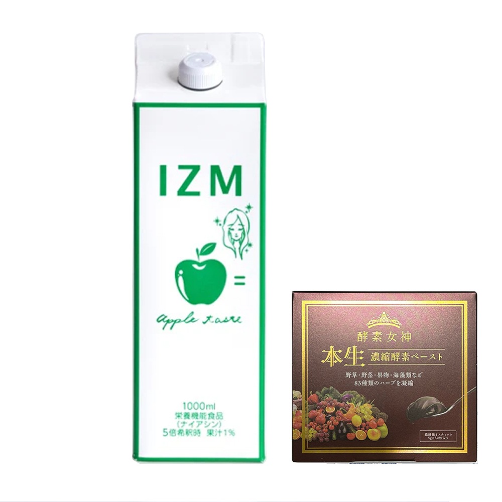 アップルテイスト 1000ml＋酵素女神本生濃縮酵素ペースト1箱　お得セット