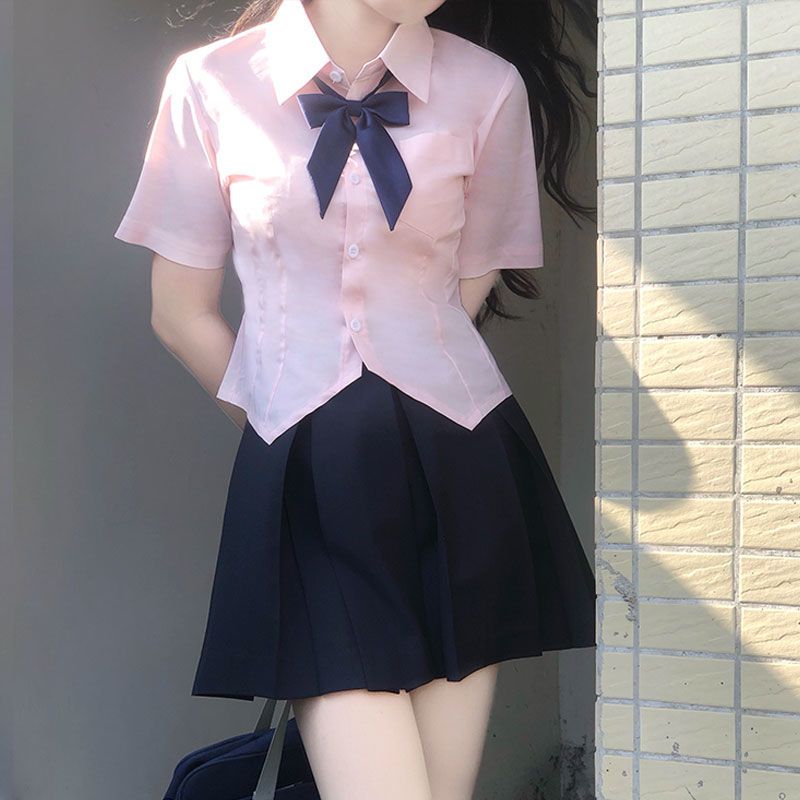 一番安い 制服 JK プリーツスカート 半袖 チェック柄 ミニスカート 入学式 女子高生