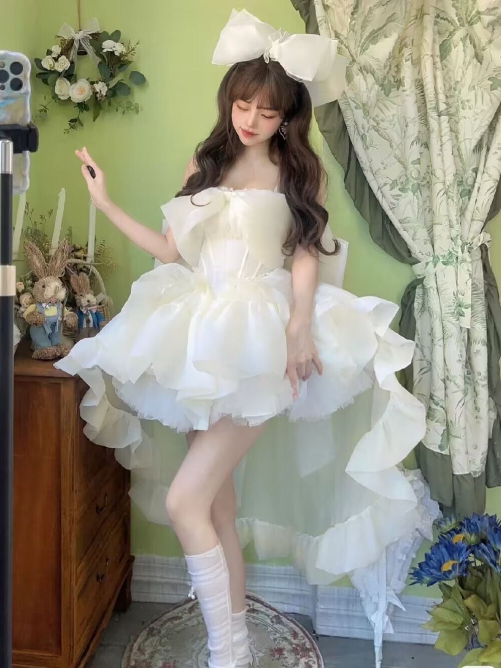 初恋少女ロリータ小物ドレスロリータプリンセスチュチュスカート大人ドレスブスカートドレス